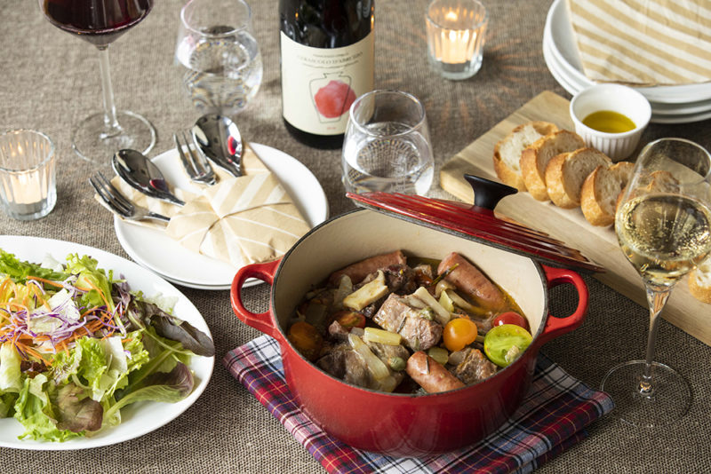 パーティーの主役！あぐー豚の煮込みケッパー風味